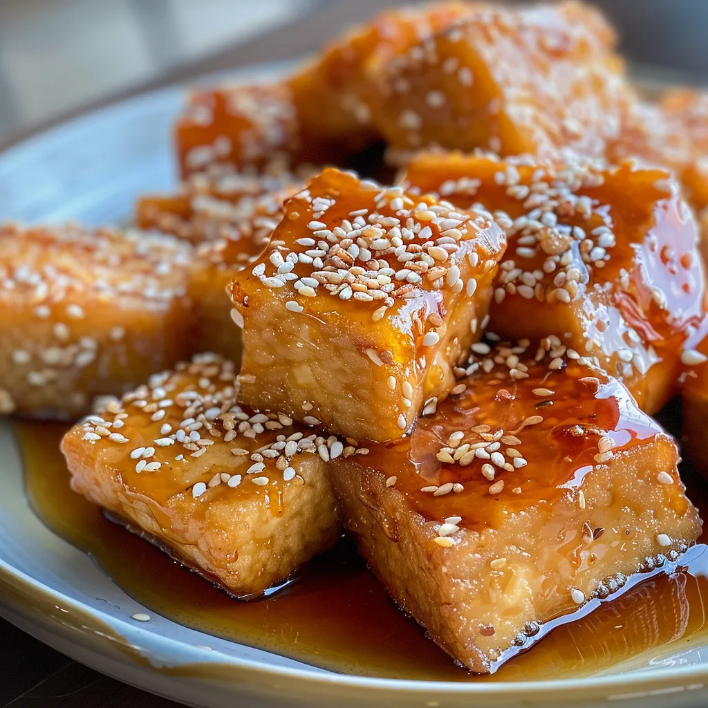 Tofu croustillant aux graines de sésame - Facile et savoureux
