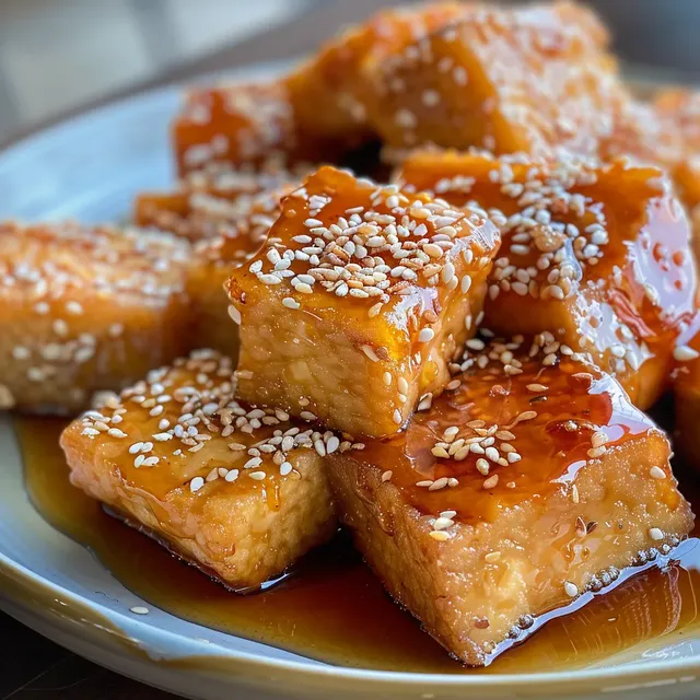 Tofu croustillant aux graines de sésame - Facile et savoureux