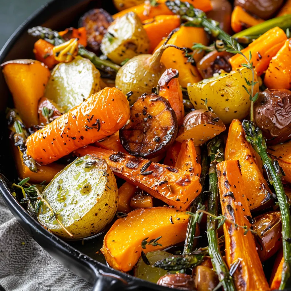 Légumes d'Hiver Rôtis au Sirop d'Érable