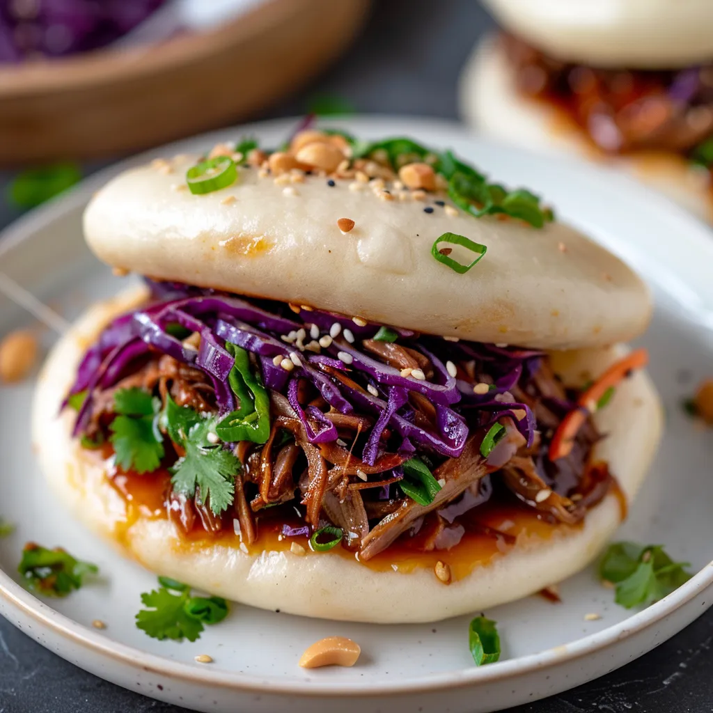 Recette de Gua Bao - Sandwich vapeur taïwanais au pulled pork