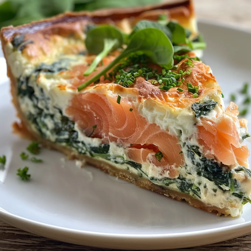 Clafoutis Salé aux Épinards et Saumon : Recette Facile