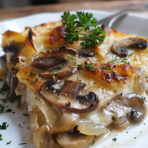 Gratin Gourmand aux Champignons