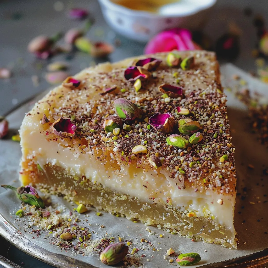 Gâteau Pistache et Rose Inspiré Ottolenghi
