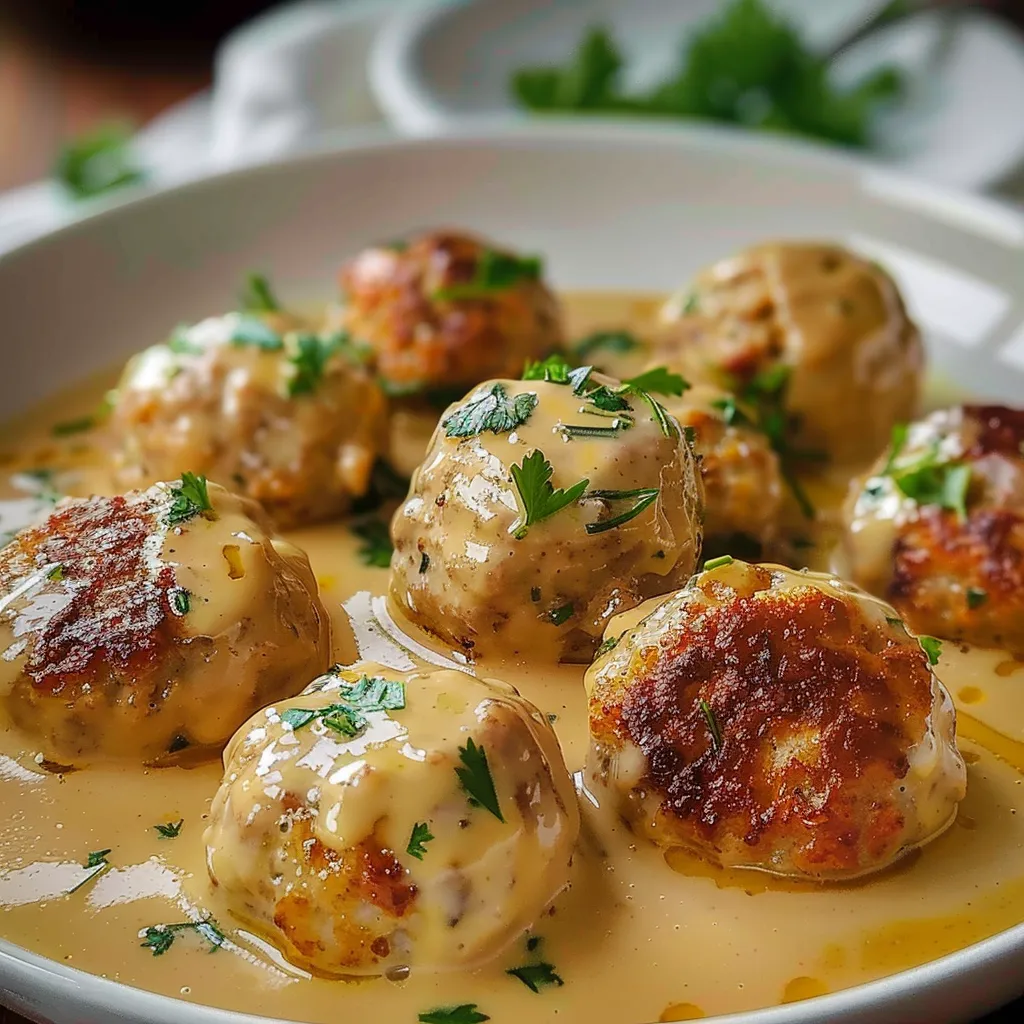 Savoureuses Boulettes Crémeuses