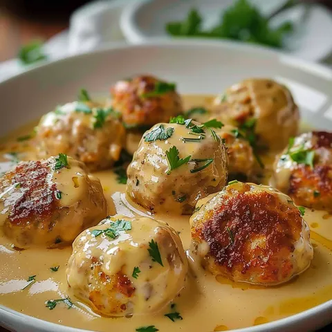 Savoureuses Boulettes Crémeuses