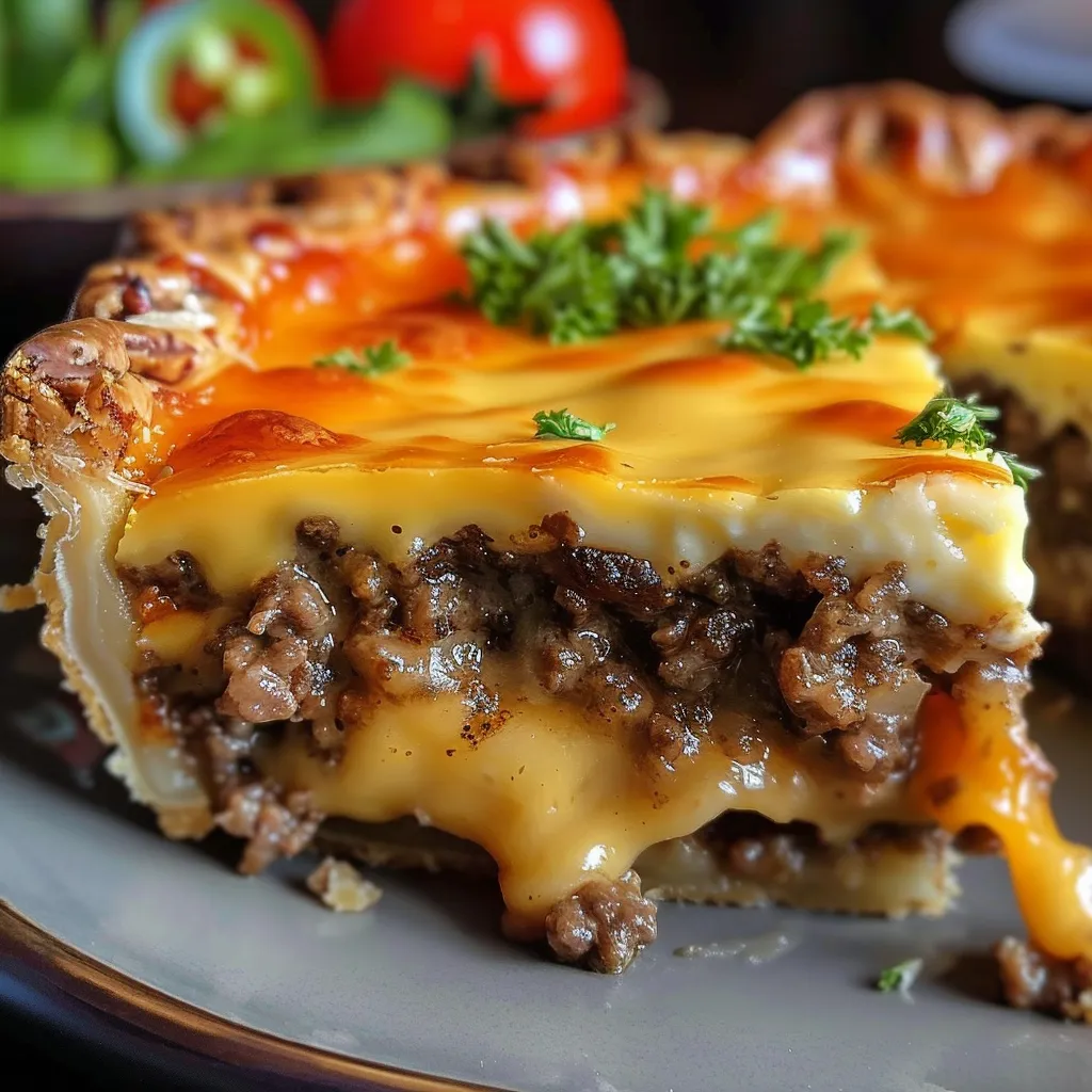 Délicieuse Tarte Cheeseburger inspirée Pioneer Woman
