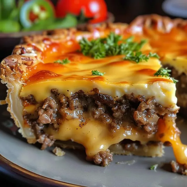 Délicieuse Tarte Cheeseburger inspirée Pioneer Woman