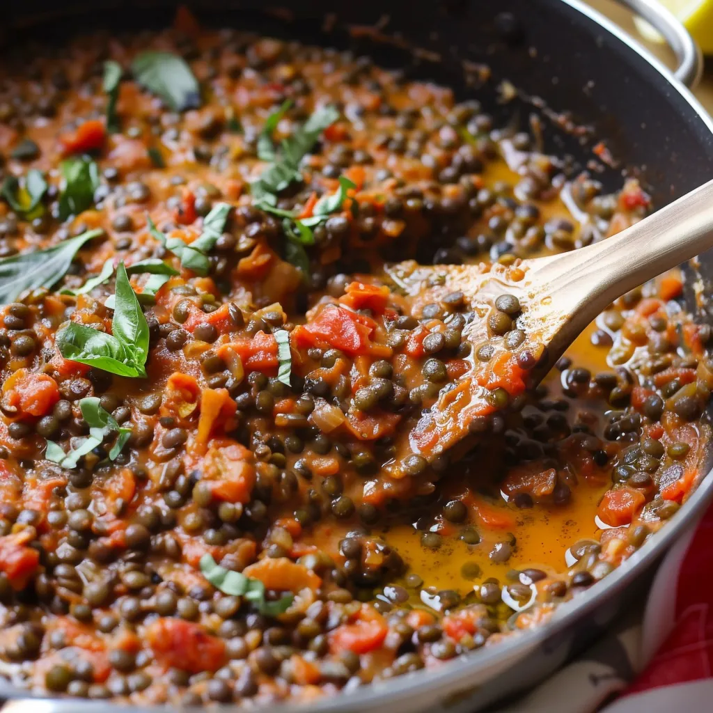 Recette de lentilles crémeuses qui vont vous faire craquer