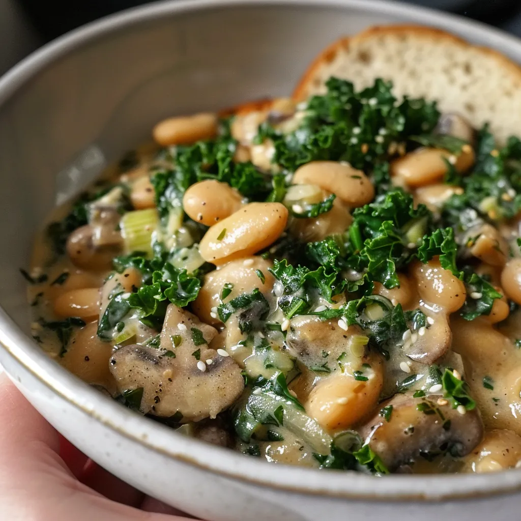 Délicieux Haricots Beurre au Miso et Chou Kale, Protéinés