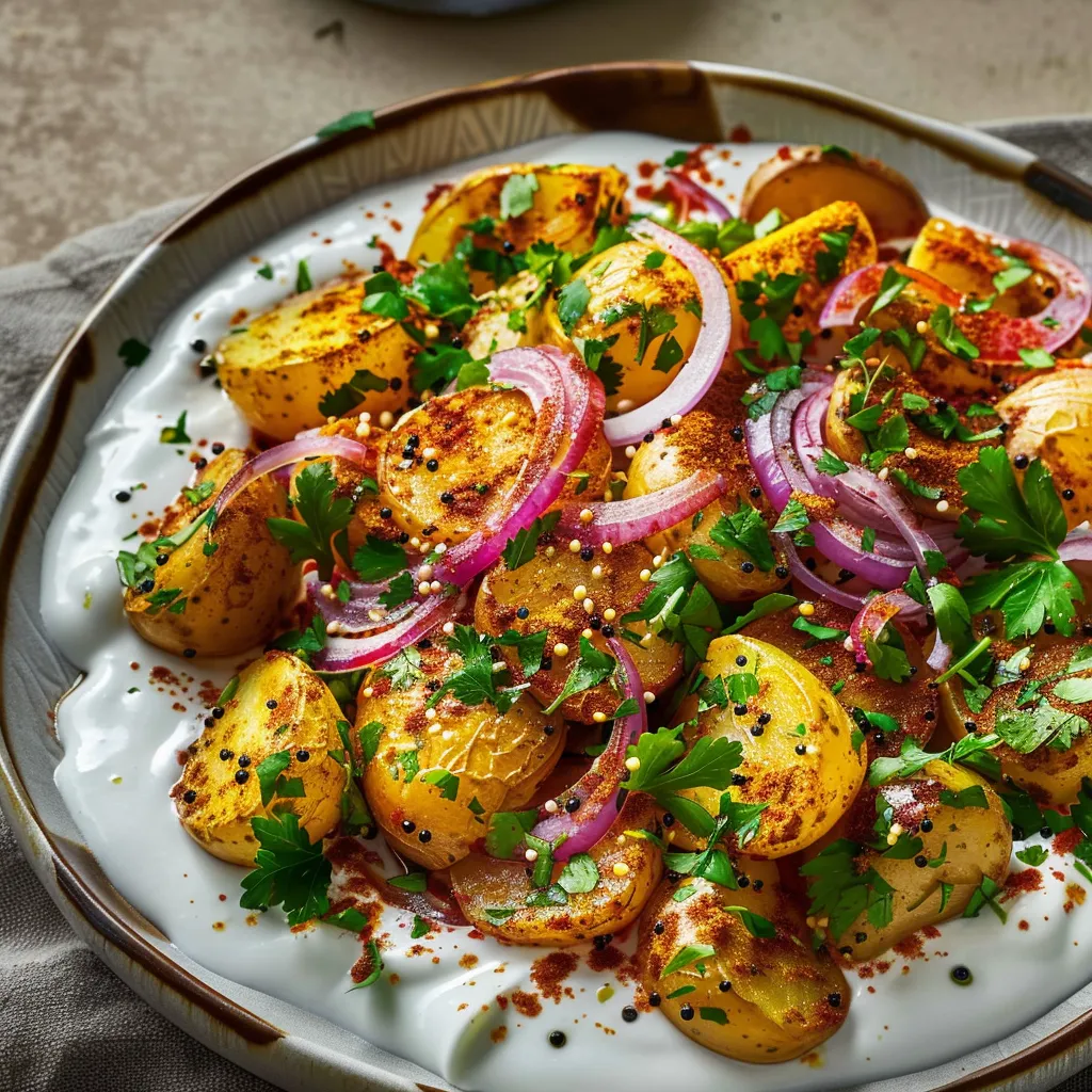 Pommes de Terre épicées au yaourt