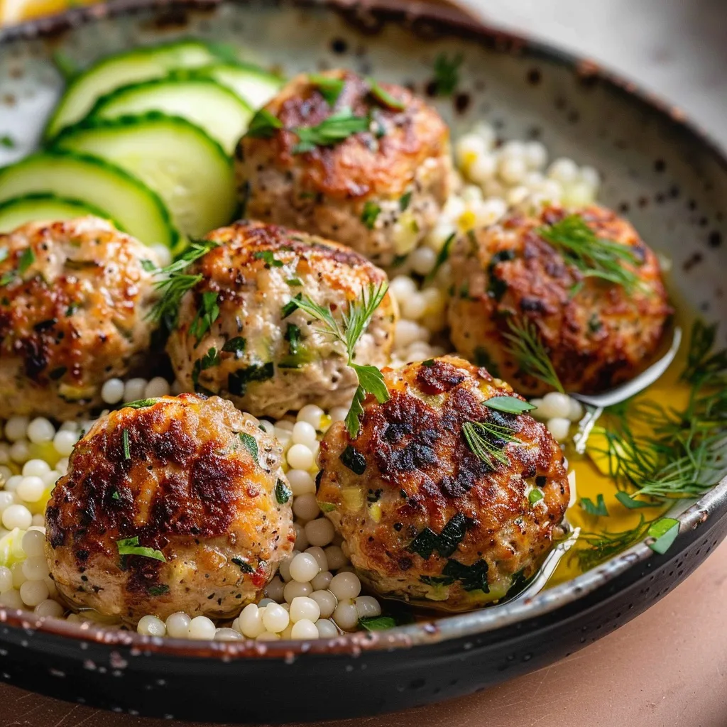 Boulettes Grecques Poulet et Herbes