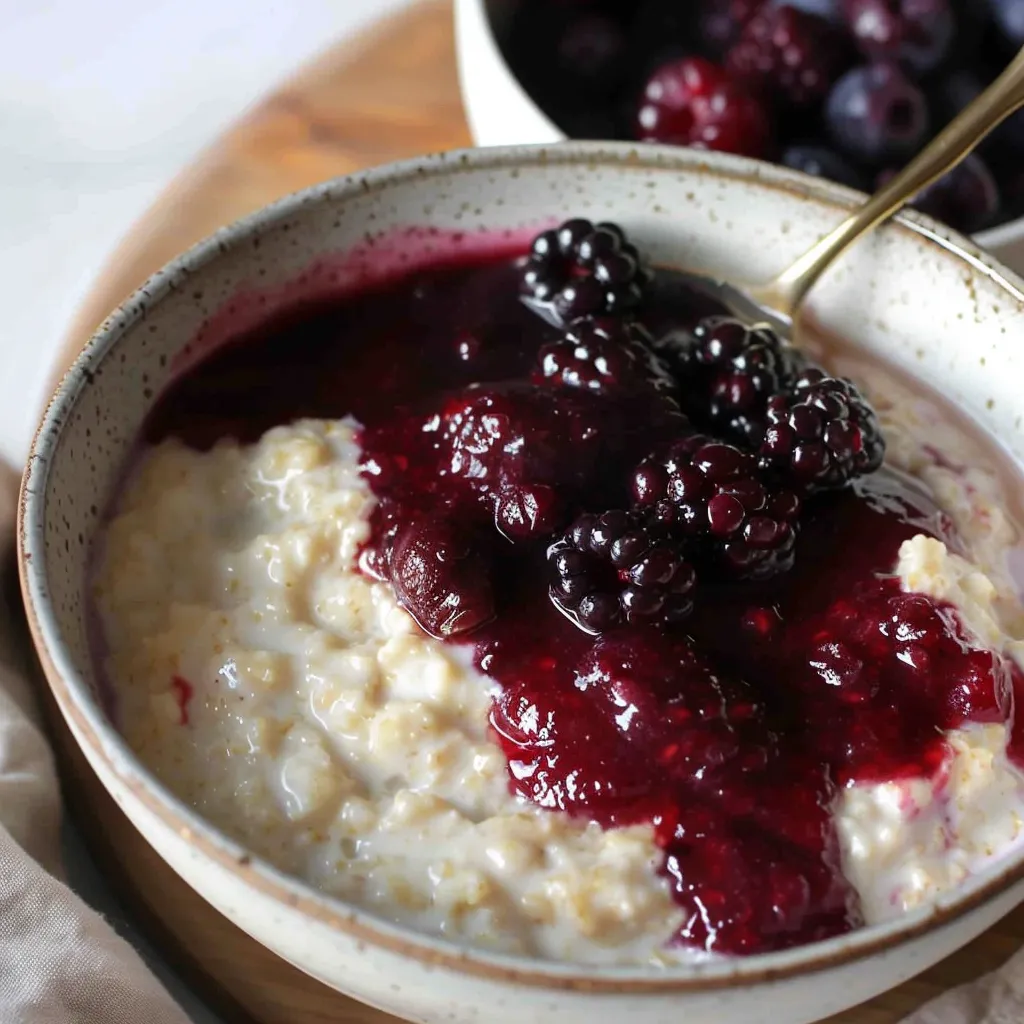 Recette de Porridge Gourmand : Crème Anglaise et Fruits Rouges
