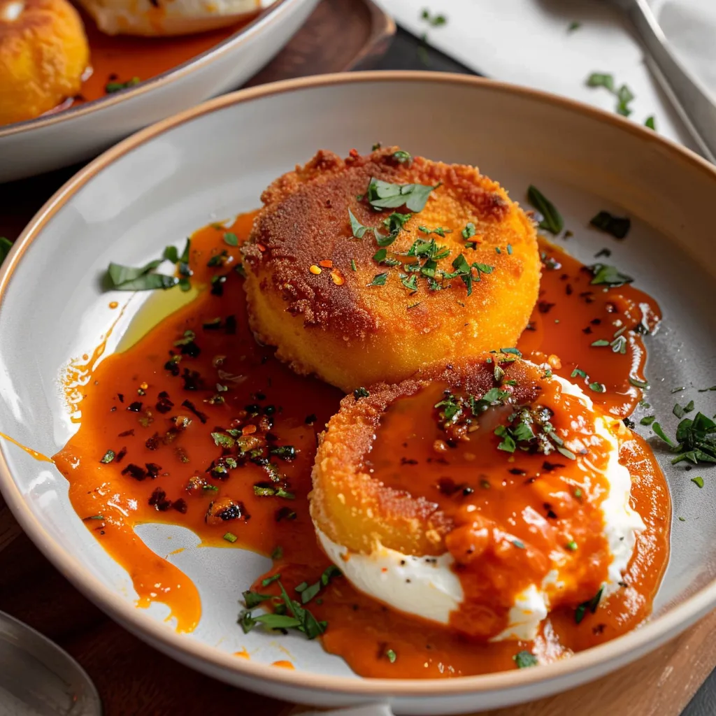 Burrata Frite à la Sauce Vodka - Recette Italienne Surprenante