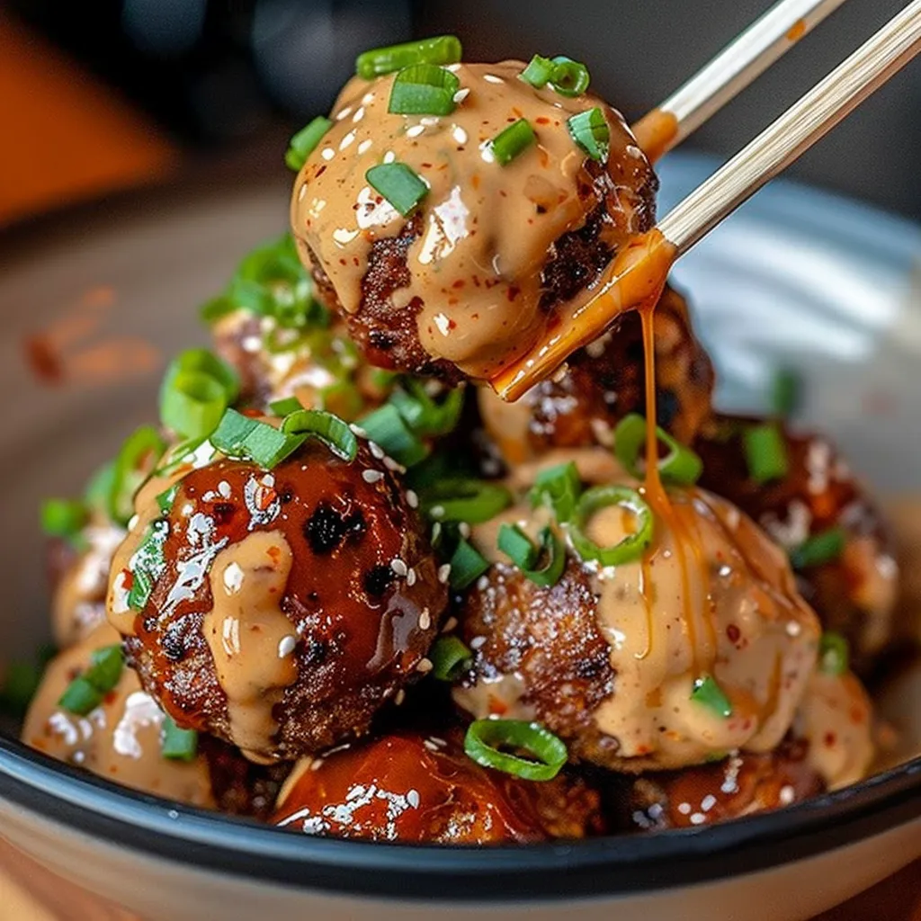 Boulettes Coréennes BBQ Gourmandes avec Sauce Épicée