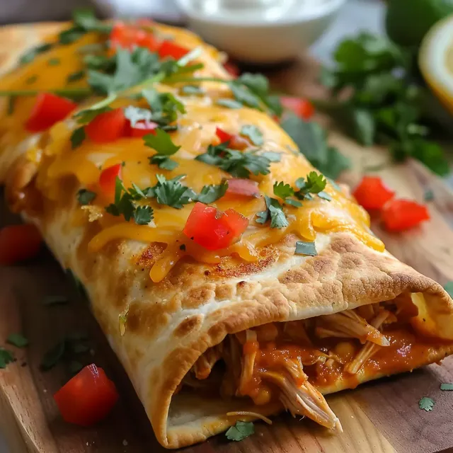 Chimichangas au Poulet au Four