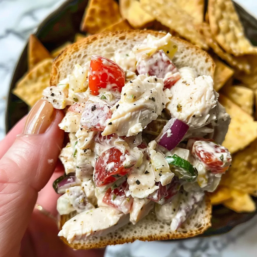Délice Italien : Salade au Poulet