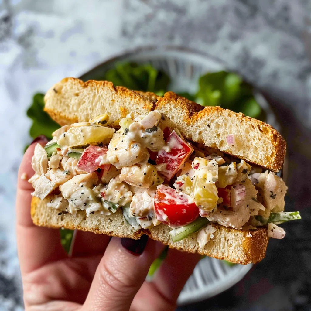 Salade de Poulet façon Sandwich Italien