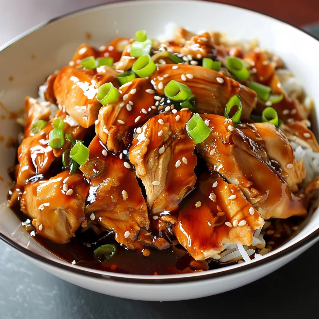 Plat de Poulet Teriyaki Fondant