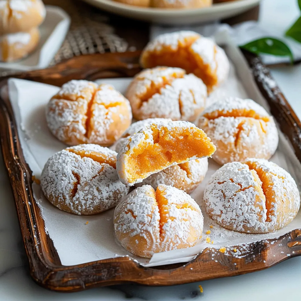 Délicieux cookies mochi au thé thaï