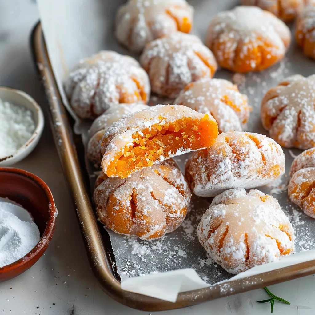 Cookies Craquelés au Mochi et Thé Thaï - Recette Unique