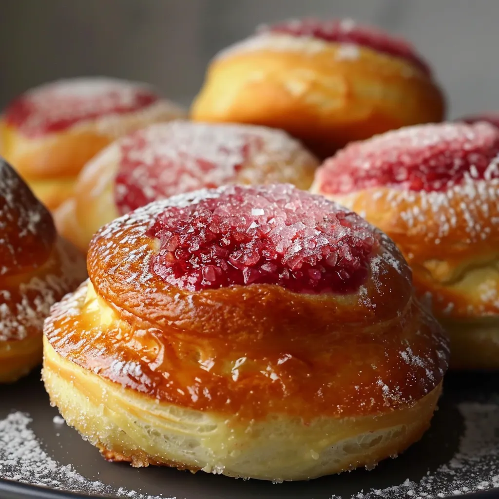 Pains vanillés cardamome avec touche framboise