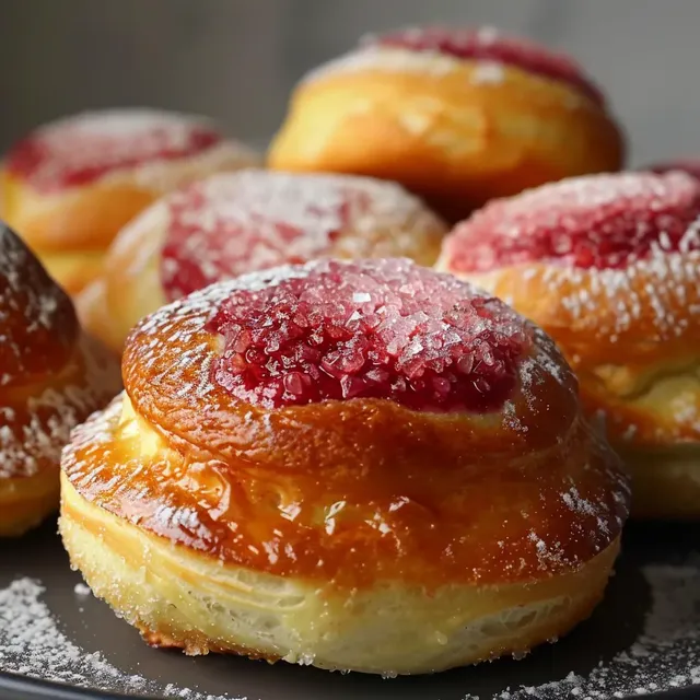 Pains vanillés cardamome avec touche framboise