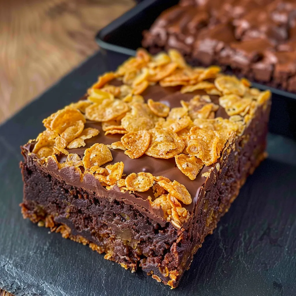 Brownies aux Cornflakes - Dessert Chocolaté Croustillant