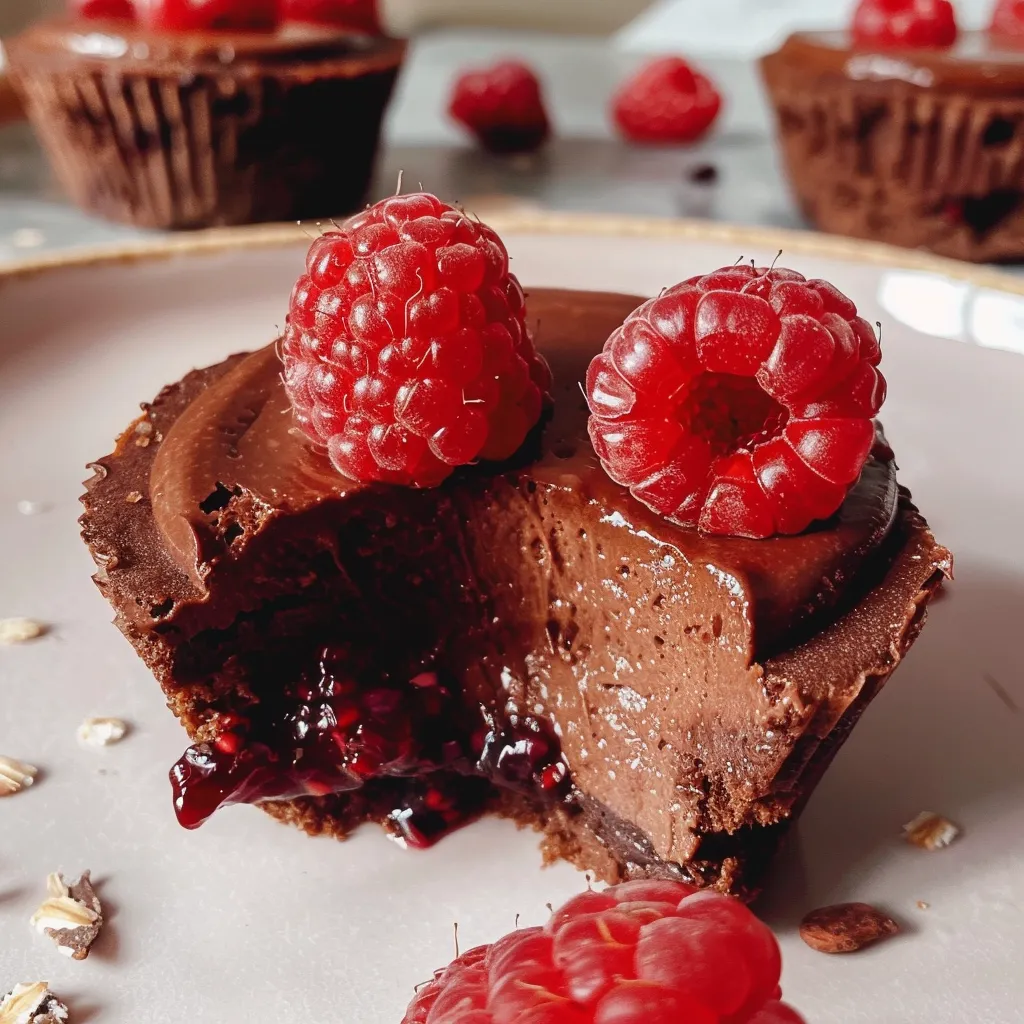 Mousse et confiture chocolat-framboise Marry me, douceurs sans cuisson