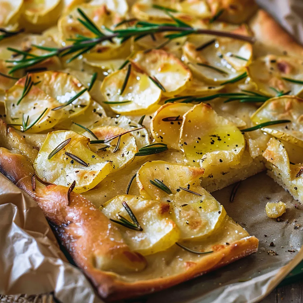 Une Focaccia Italienne aux Pommes de Terre