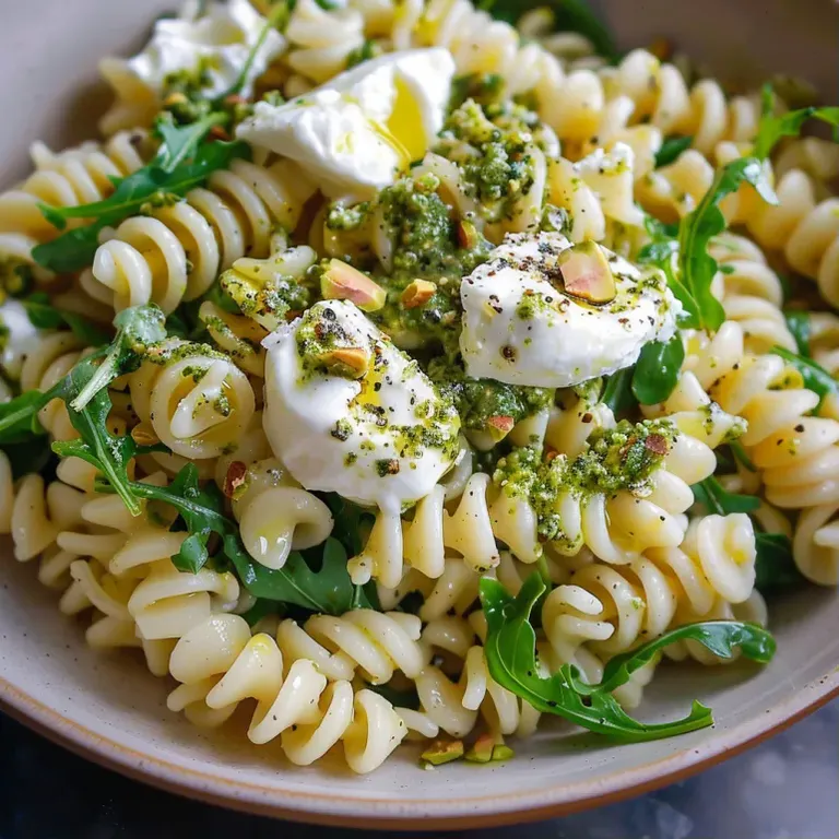 Salade de pâtes à la burrata : recette italienne légère