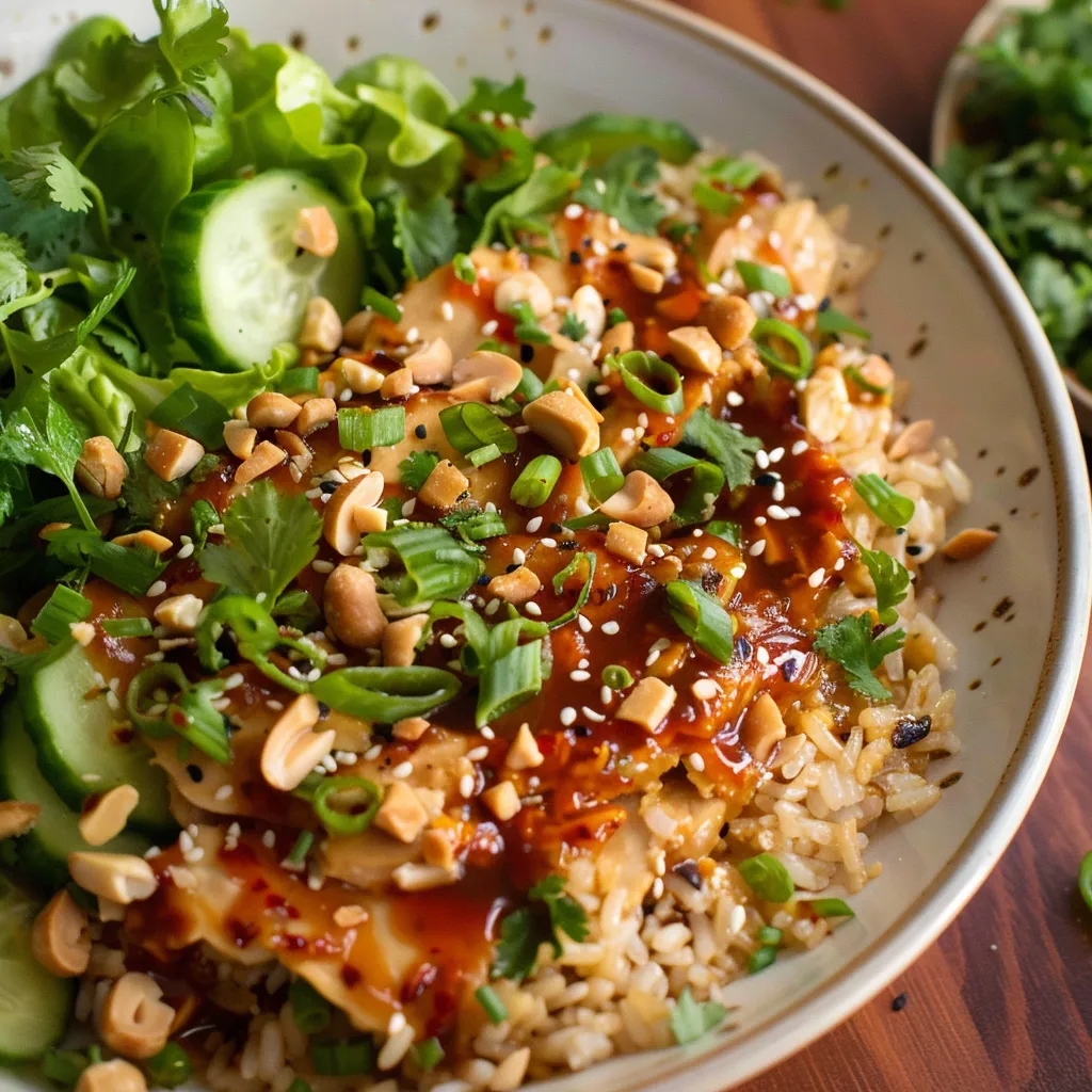 Plat Croustillant de Riz au Satay