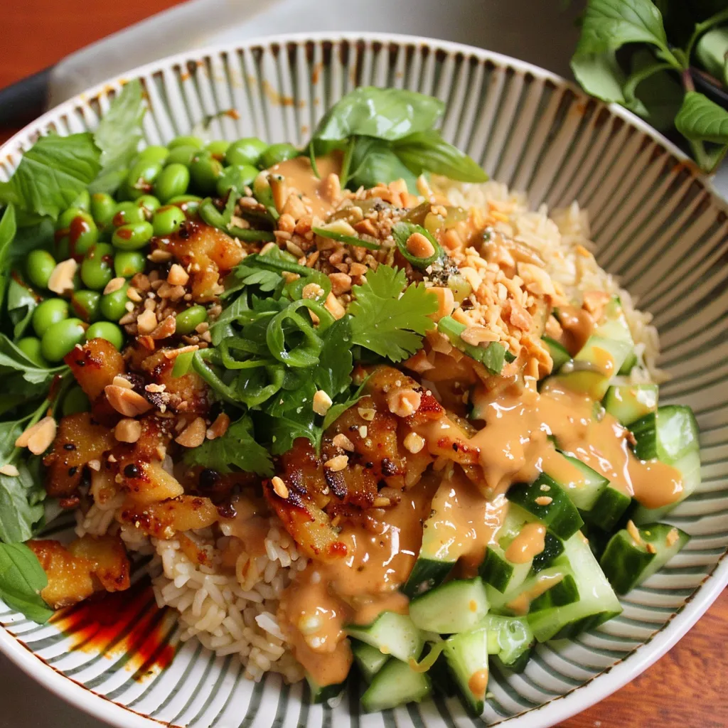 Salade de Riz Satay : Une Explosion de Saveurs Asiatiques