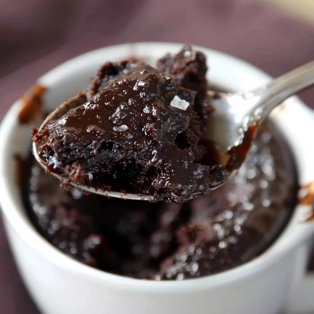 Gâteau chocolat minute préparé dans une tasse