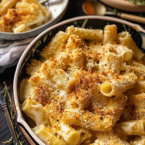 Rigatoni au Mac & Cheese Doré au Four