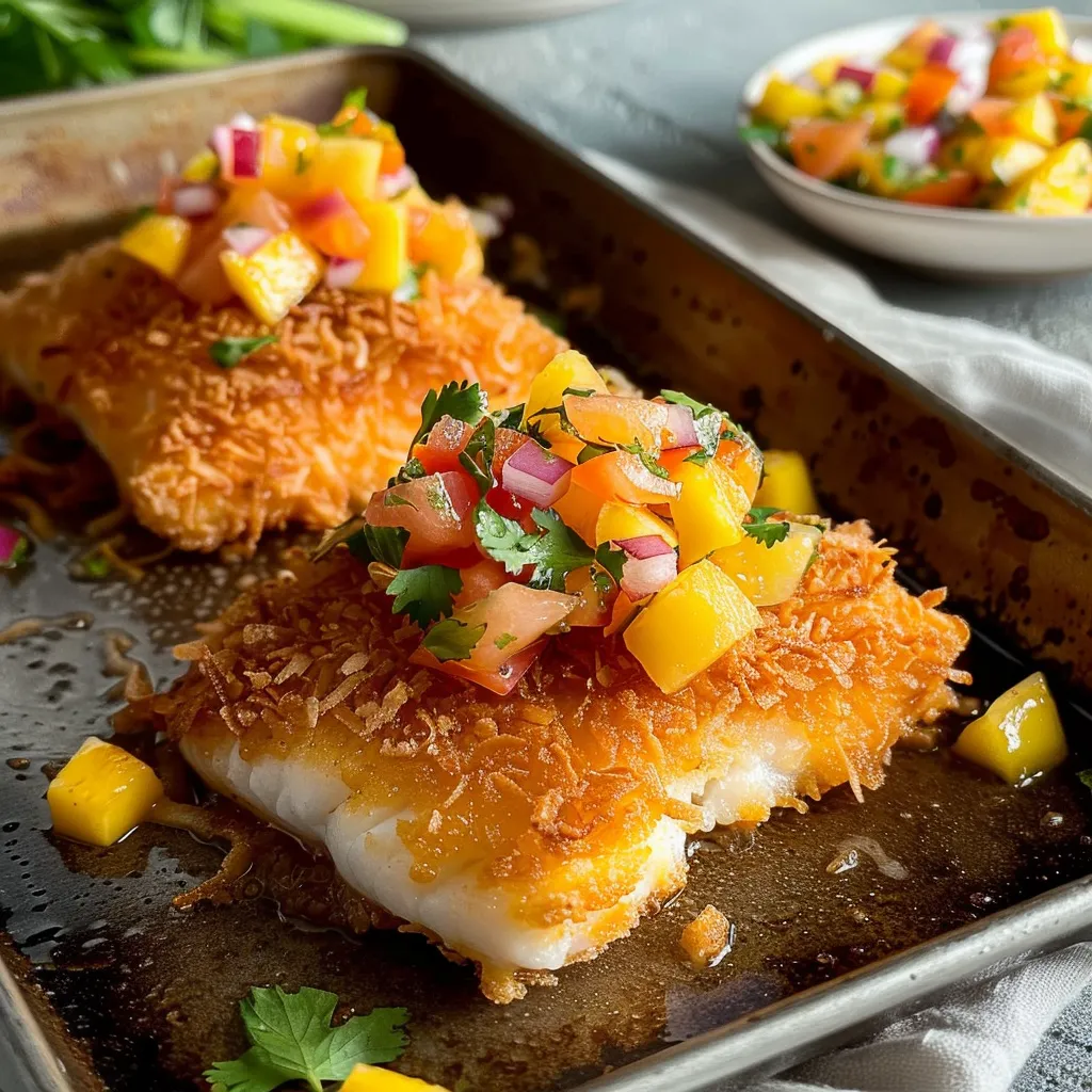 Poisson en Croûte de Noix de Coco - Recette Facile