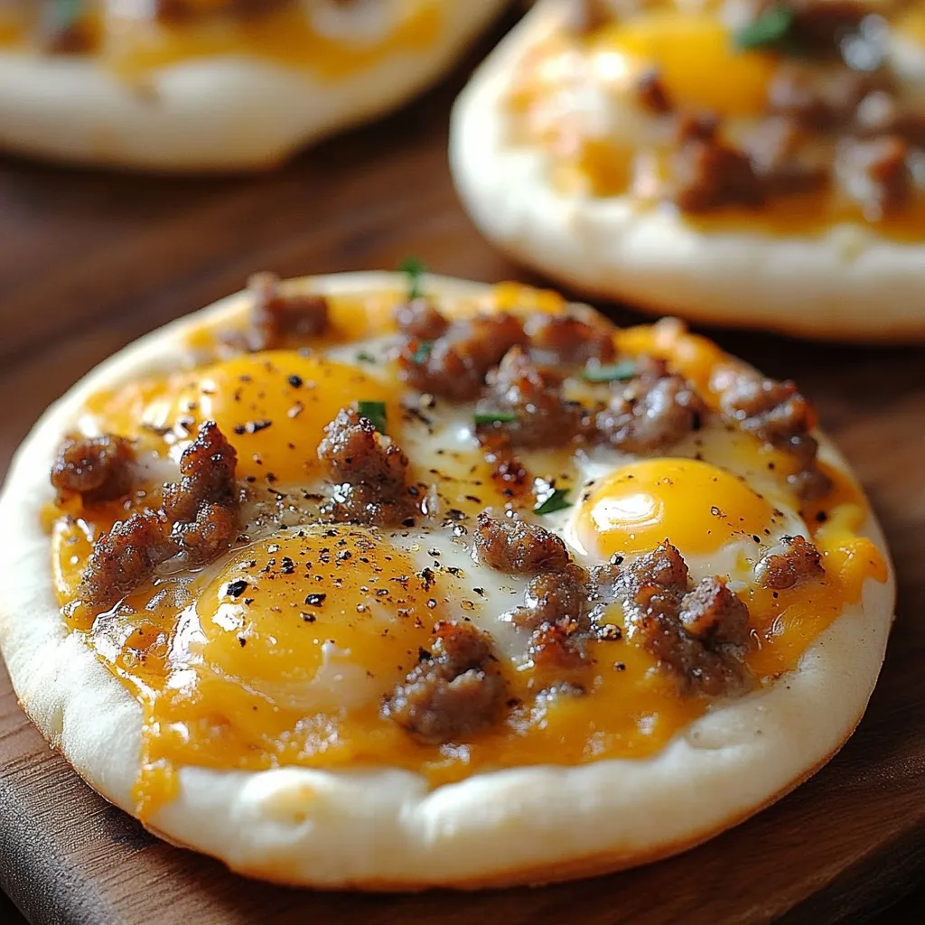 Pizzas de Petit-Déjeuner aux Muffins Anglais - Recette Facile