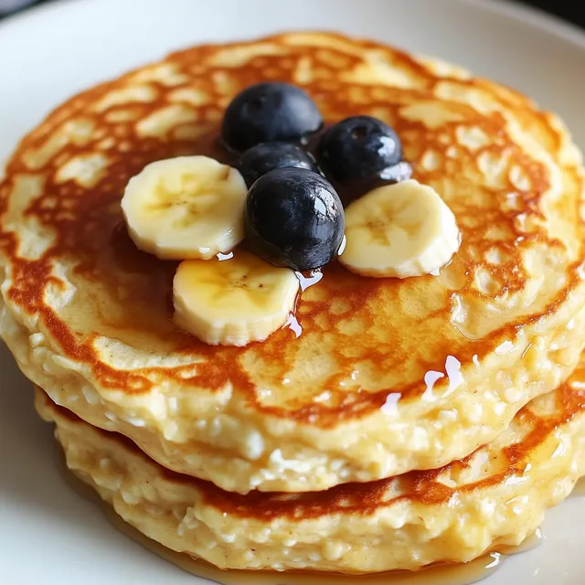 Délicieux Pancakes au Fromage Cottage