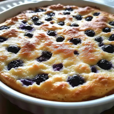 Moelleux au Fromage Cottage et Myrtilles