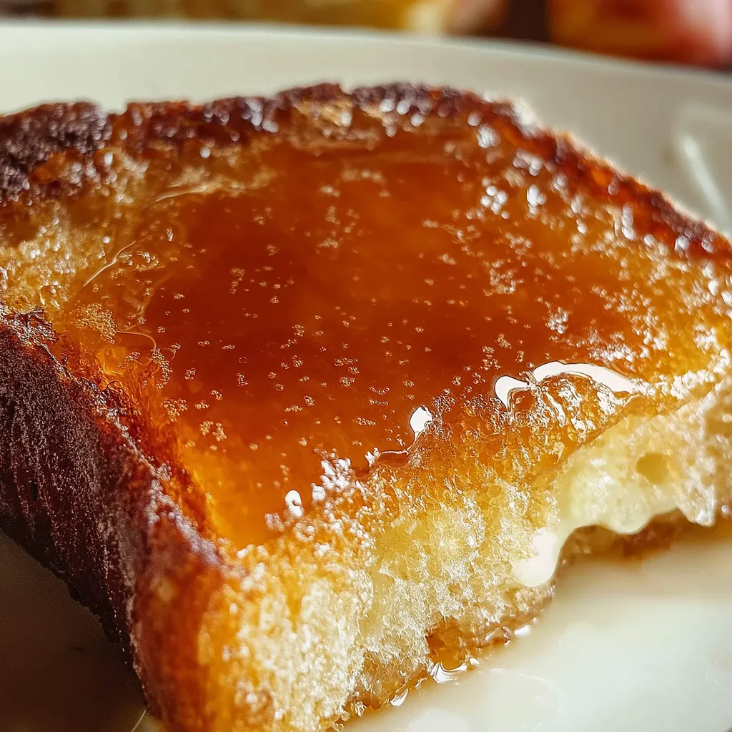 Pain Grillé au Beurre et Miel - Douceur Dorée
