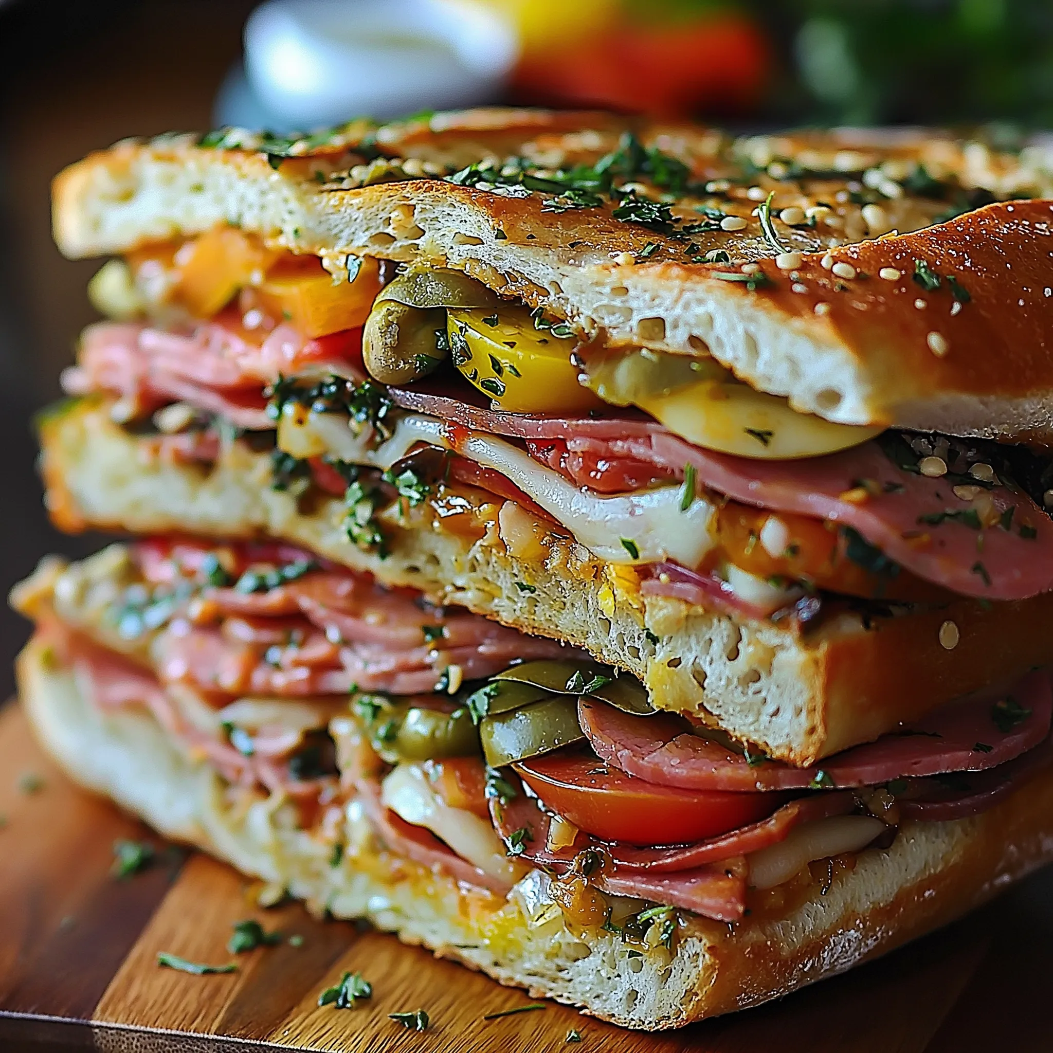 Sandwich Muffuletta Italien - Recette Traditionnelle