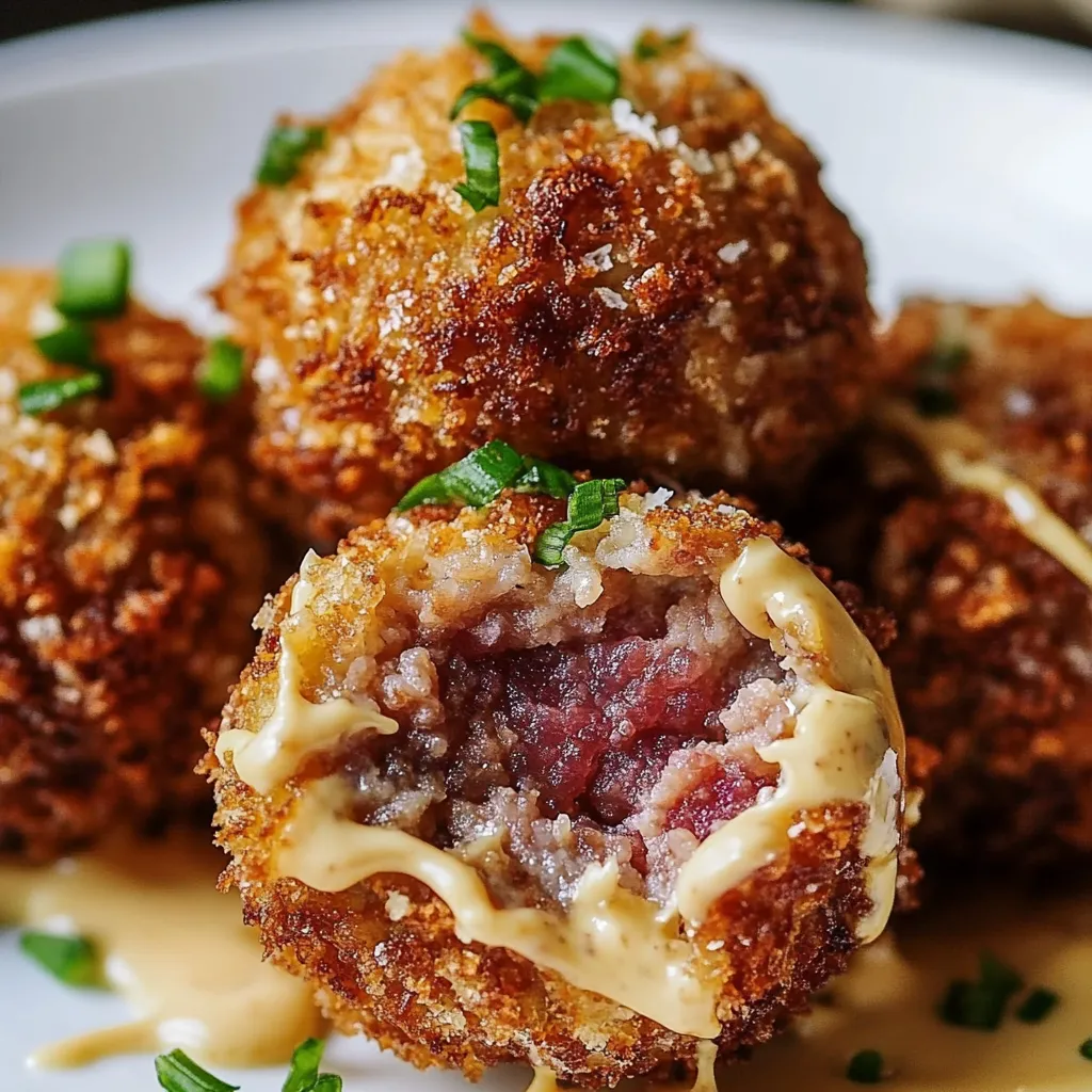Boulettes de Reuben Croustillantes - Recette Apéritif