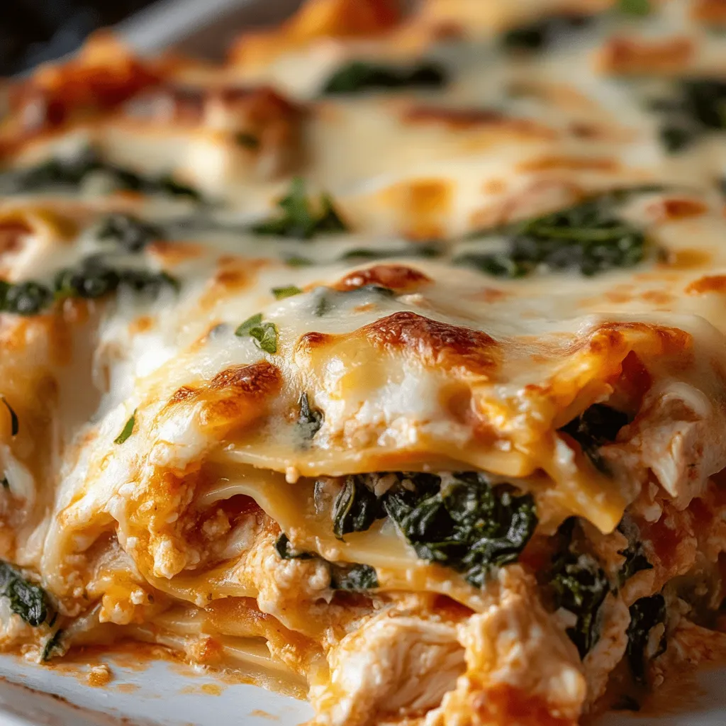Lasagnes au Poulet et Épinards - Recette Familiale