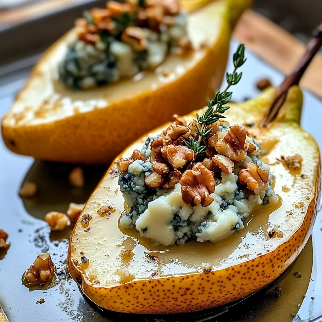 Délicieuses Poires au Bleu