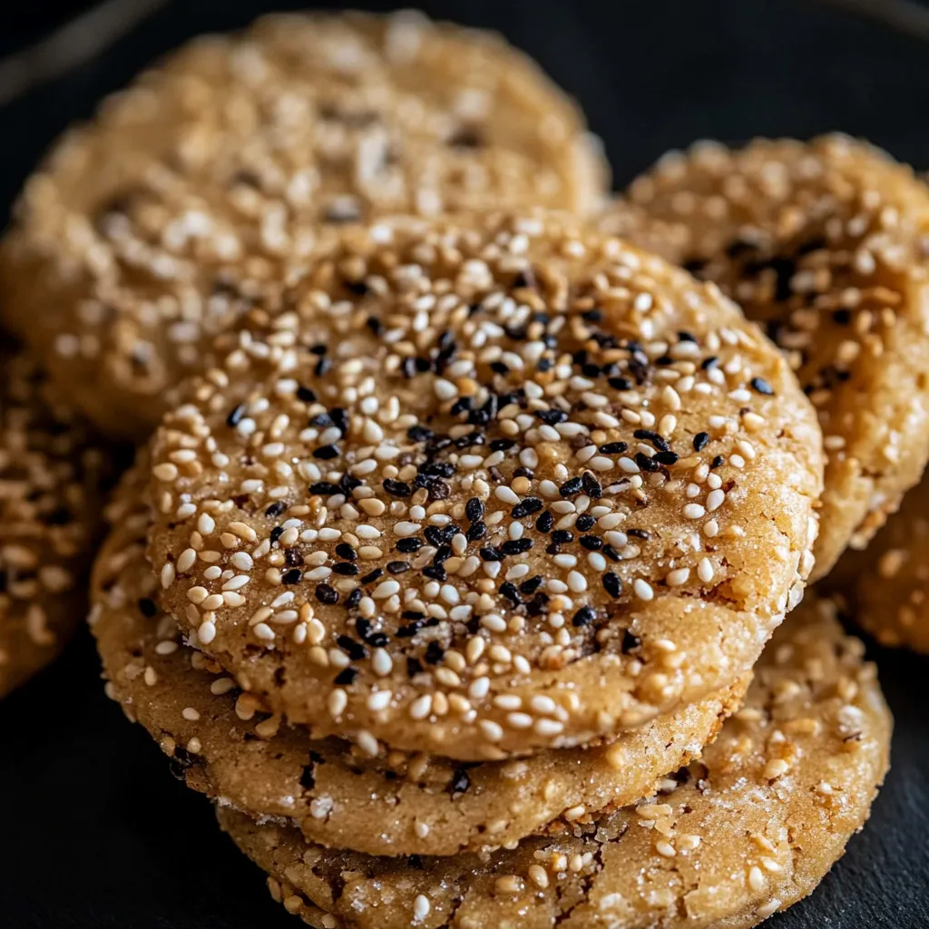 Biscuits au Sésame et Cassonade - Douceur Savoureuse