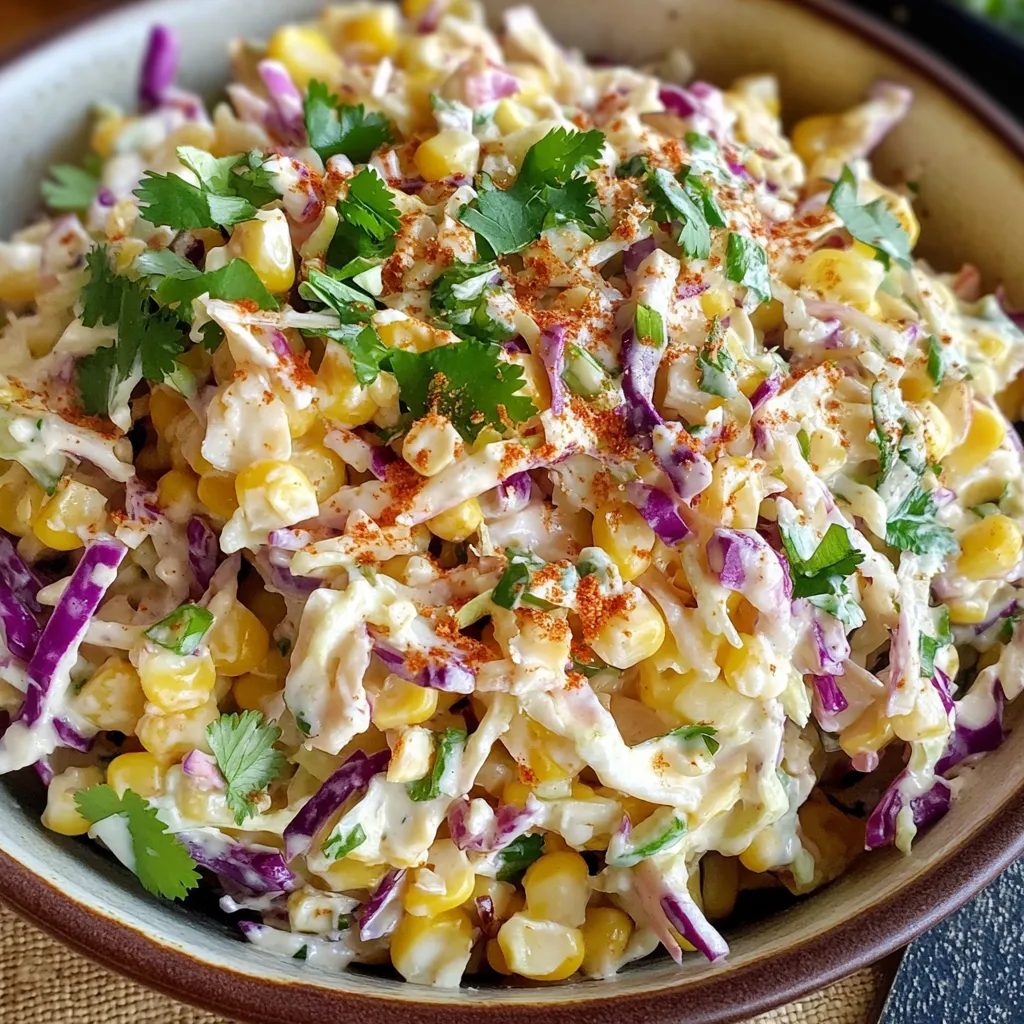 Chou et Maïs Croquants à la Mexicaine