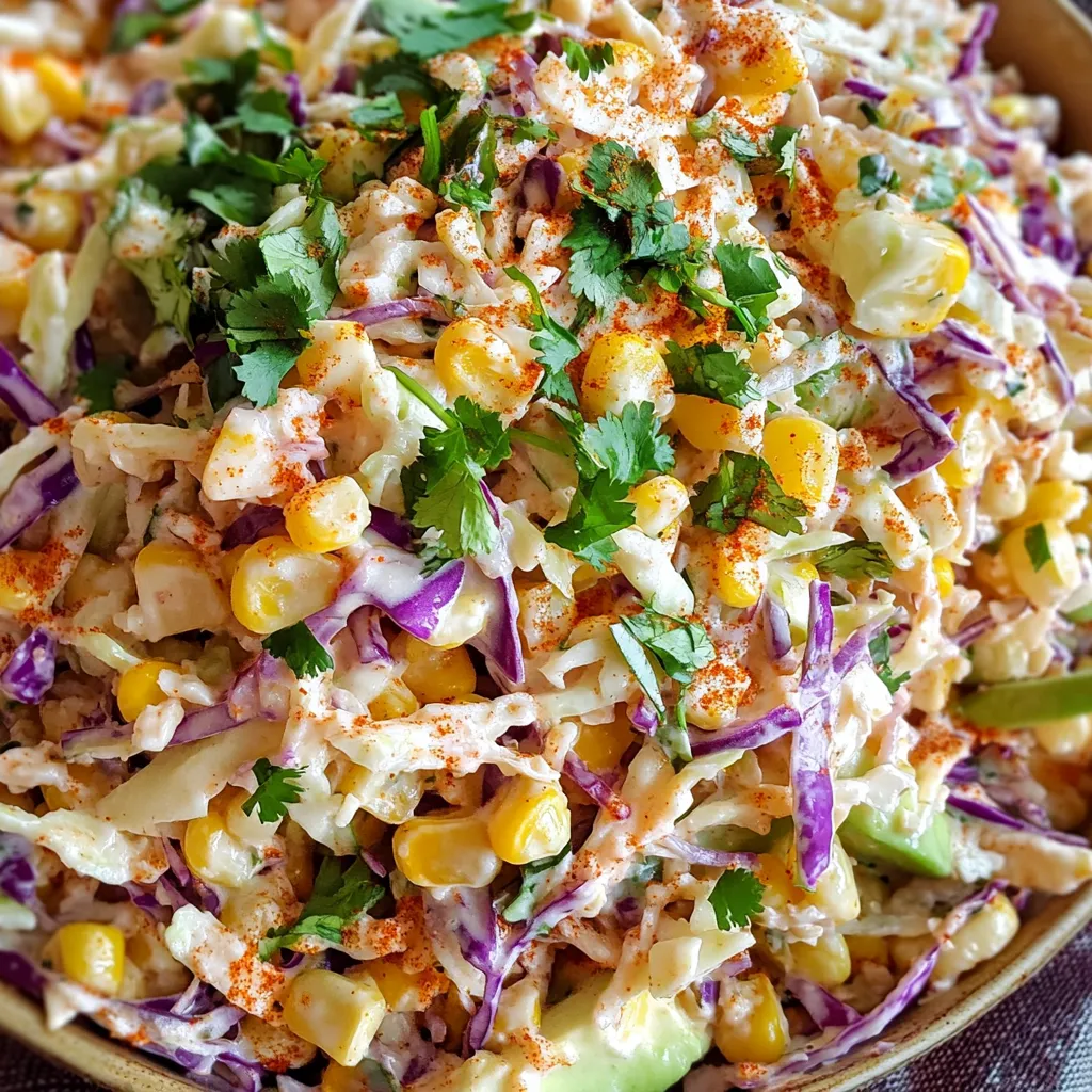 Salade de Chou style Maïs Mexicain - Recette Fraîche