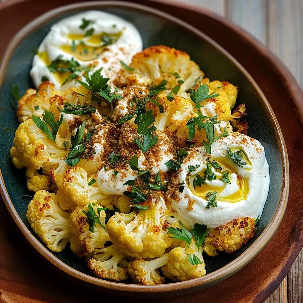 Chou-fleur au Za'atar et Labneh Crémeux