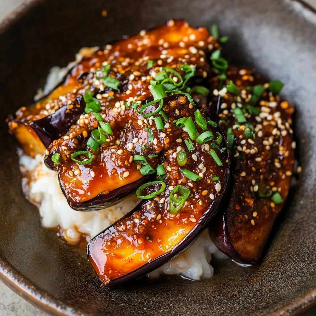 Aubergines au Gochujang et à l'Ail - Recette facile