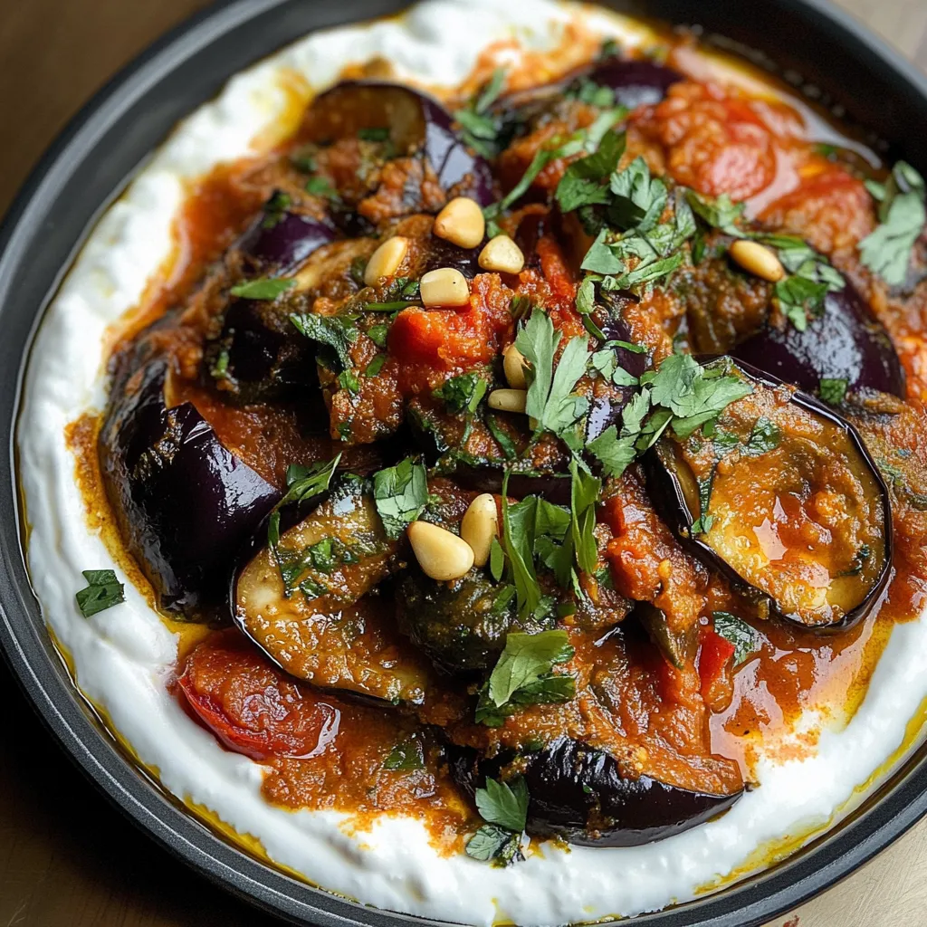Borani d'aubergines - Saveur orientale saine et délicieuse