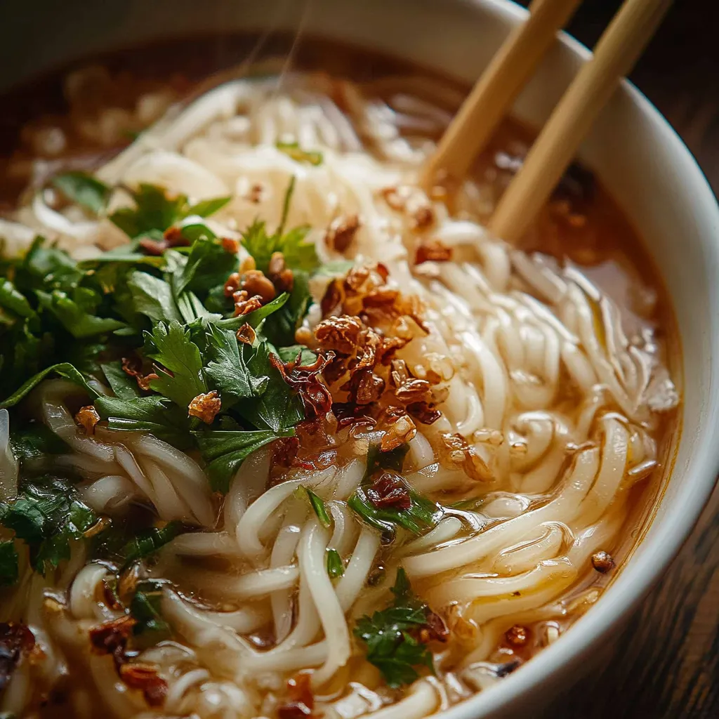 Bouillon parfumé de nouilles Yunnan - Une gourmandise chaleureuse